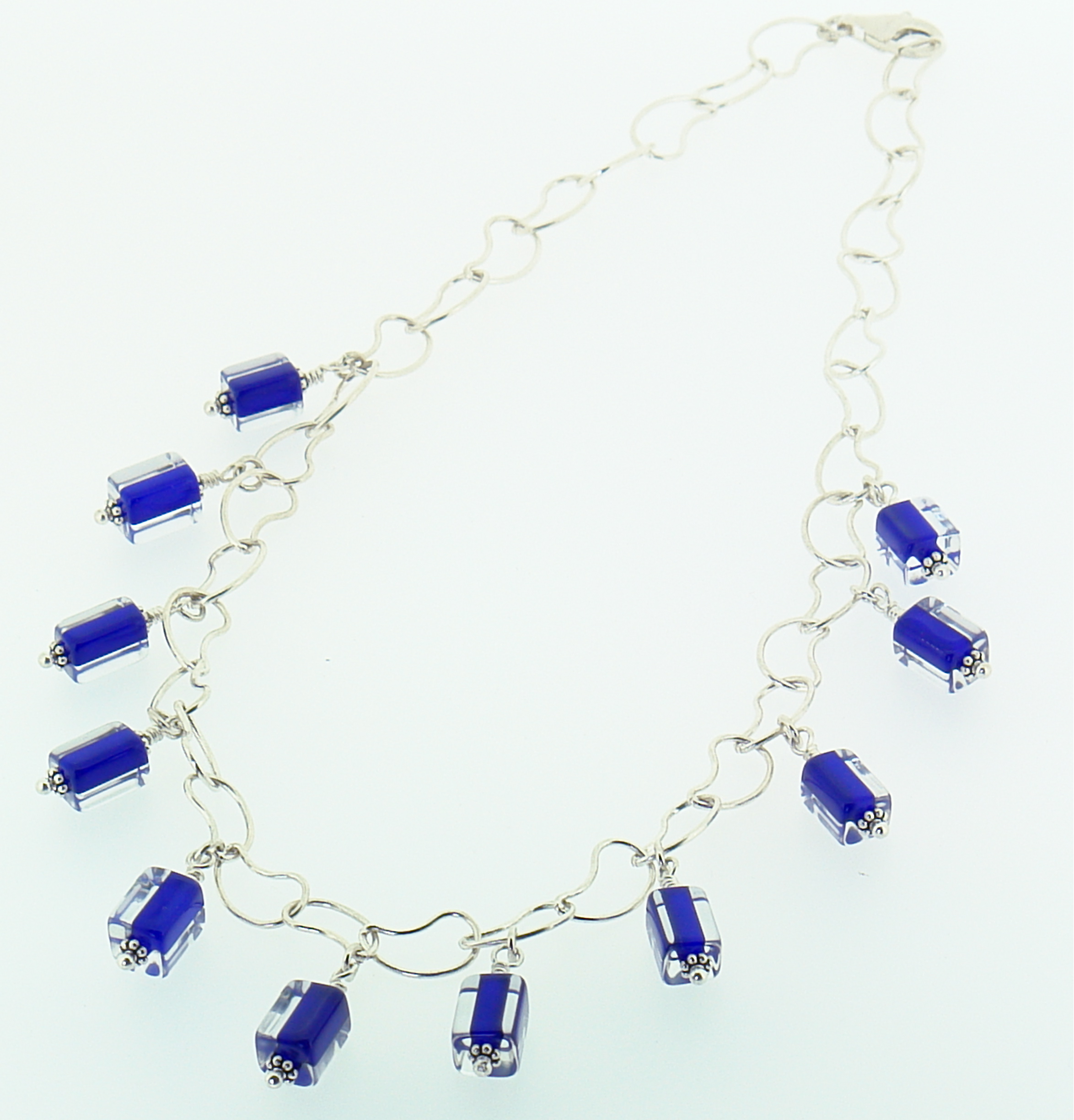 Cobalt Blue Large Link Necklace